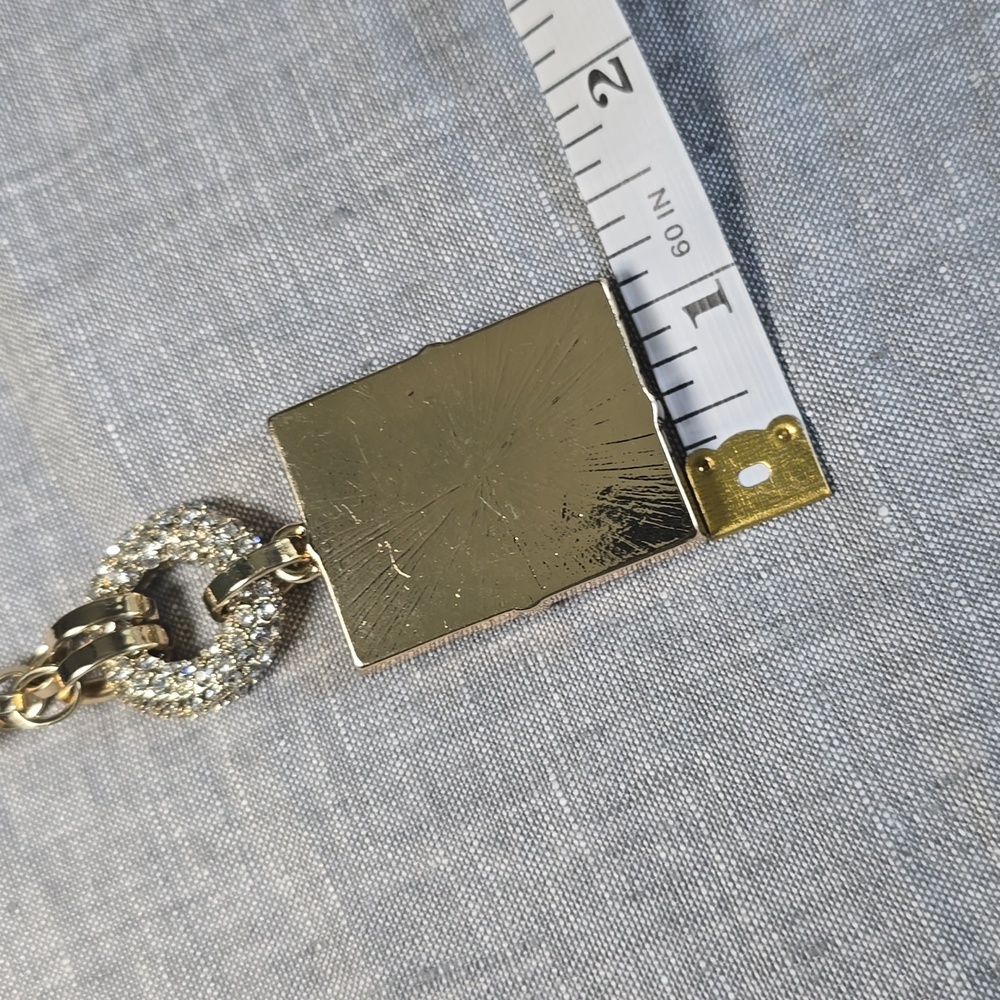 Ann Taylor Elegant Gold and Black Pendant Necklace - Picture 9 of 10